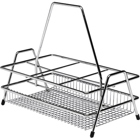 VS Flaschenträger Stahldraht Silber