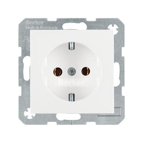 Berker 47431909 Steckdose SCHUKO S.1/B.3/B.7 polarweiß, matt (1/5)