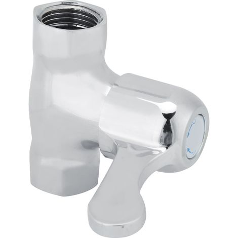 Absperrventil für gerades Wasser, G1/2 Zoll Innengewinde auf Innengewinde, Messing, 0,8 MPa, 174 g, 6,3 cm, Sanitärzubehör (1/5)