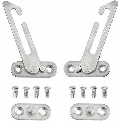 Lot de 2 entrebailleurs de fenêtre en UPVC - En acier inoxydable 304 - Avec vis - Pour fenêtre à gauche et à droite (1/5)