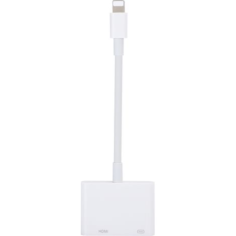 Câble adaptateur pour iPhone vers TV/TV (HDMI haute définition, même écran, blanc) (1/5)