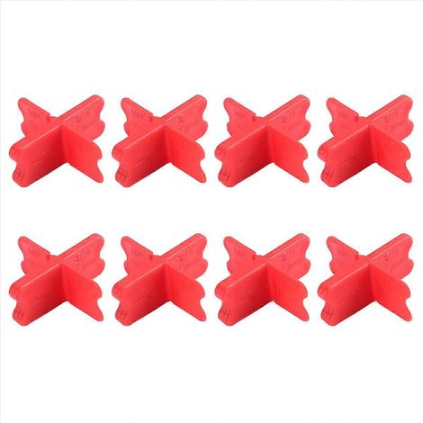 Lot de 8 entretoises de terrasse en plastique de 4 épaisseurs différentes : 1/16", 1/8", 3/16" et 1/4". Gabarit d'entretoises avec pince pour lames de terrasse. (1/5)