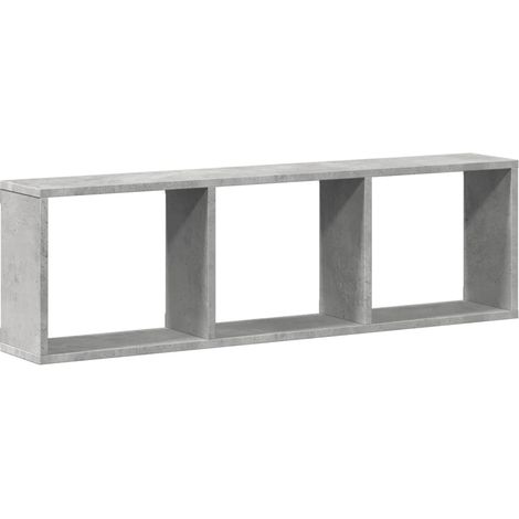 Maison Exclusive - Mobile a Parete 100x16x30cm Grigio Cemento in Legno Multistrato