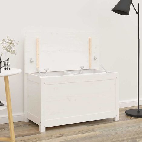 vidaXL Banc Blanc 80x41x77 cm Bois de pin massif (1/5)