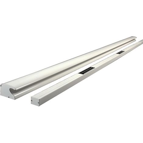 Bandeau ventouses 2 x 300 kgs type GRS 332 en 2500 mm alu brut à laquer - GROOM