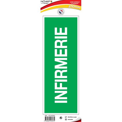 Panneau Infirmerie - Vinyle adhésif 330x120mm - 4230375