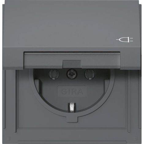 Gira Presa SCHUKO KD Gira TX44 Antracite [445467], 4454 67