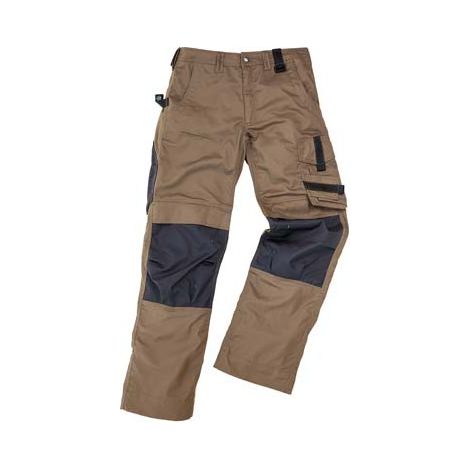 Pantalón de trabajo Campo, Talla 48, beige/gris
