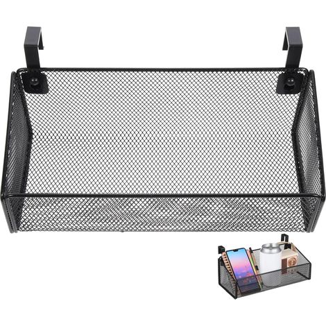 Panier suspendu en métal pour table de chevet Panier de rangement robuste pour livres, vêtements et plus pour le lit, le bureau, la maison, l'école et les appartements Design peu (1/5)