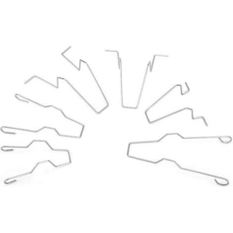 BUNTHAUS Lntyq Ampoule Phare Clip Low Beam Ampoule Titulaire 6PCS Acier Phare Phare Dip Feux de Croisement Tête Lampe Ampoule Retenue Ressort Clip Pince pour H1/H3/H4/H7