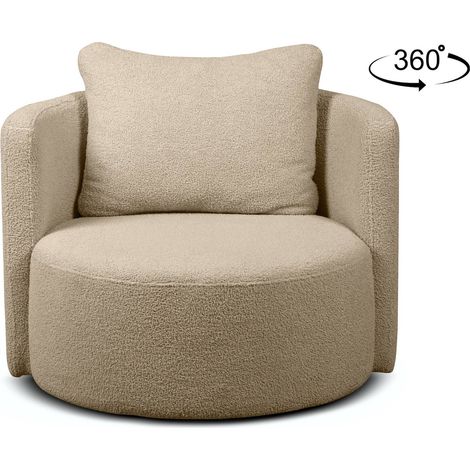 KONSIMO RAGGI Drehsessel, Beige (1/5)