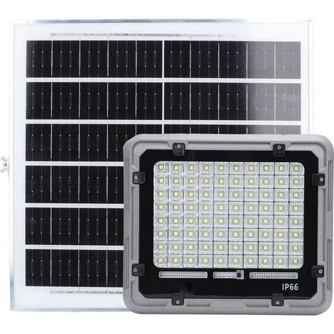 Projecteur Solaire LED Extérieur Étanche 300W 80 LED Batterie 10000mAh Sécurité pour Abri de Jardin E300 (1/5)