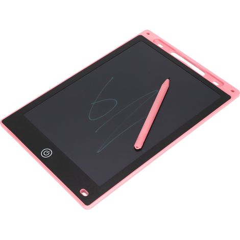 Tableau d'écriture LCD pour enfants, tableau à dessin, 25 cm, jouet d'écriture pour l'éveil des tout-petits, rose