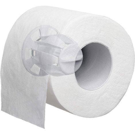 TATAY Hidden - Portarotolo Invisibile per Carta igienica, 6 x 6 x 9,7 cm, in plastica, Colore: Bianco (1/5)