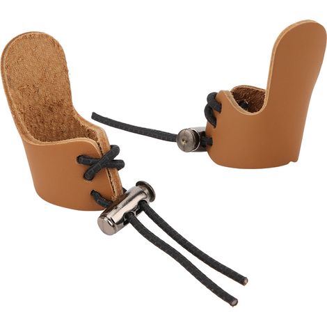 2 Pièces Manchons de Doigts pour Arc Classique Recurve, Équipement de Protection en Tir à l'Arc Extérieur