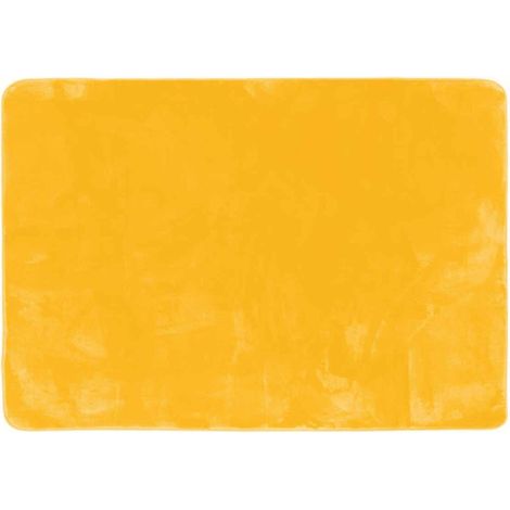 Tapis Uni en Flanelle "Flanou" 120x170cm Jaune (1/4)