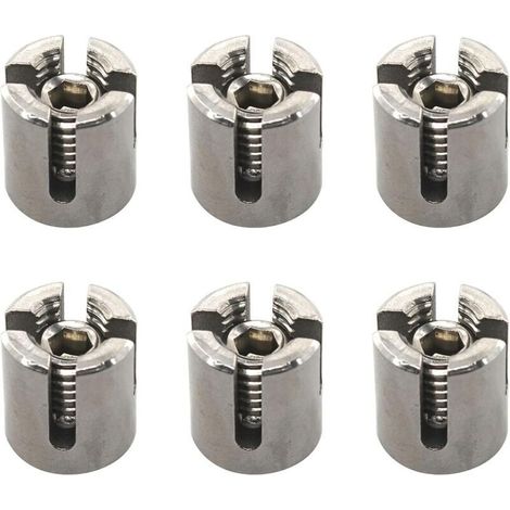 Serre-câbles Acier Inoxydable Argenté M10 x 3 mm Lot de 6 (1/5)