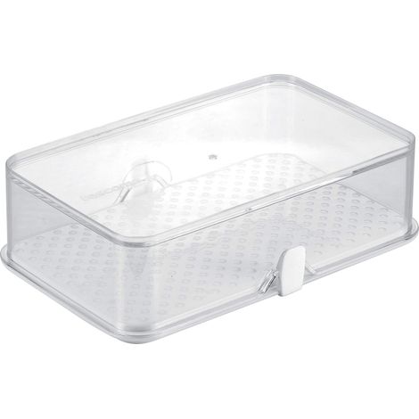Tescoma 891822 Purity Contenitore Igienico Frigorifero, Plastica, Trasparente, 14 x 22 cm, 1 Pezzo (1/5)