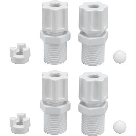2-teiliges Set aus Rückschlagventil-Einlassadaptern, Poolreinigungszubehör für HAYWARD CL200 CL220 (1/5)