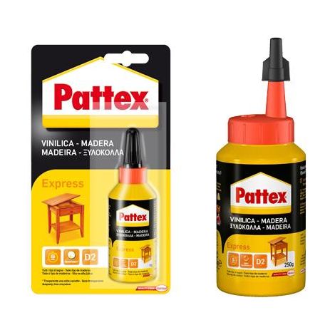Pattex Colla Vinilica EXPRESS Incollaggio Rapido Legno Feltro Sughero da 250 gr (1/10)