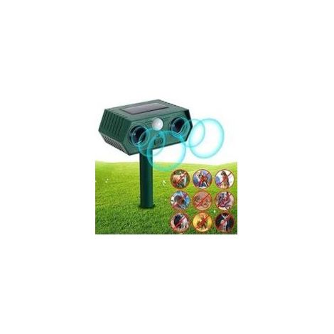Répulsif anti-martres ultrasonique répulsif chat jardin étanche IP65 avec énergie solaire contre les chats, chiens, martres, hérons, ratons laveurs, pigeons (1/4)