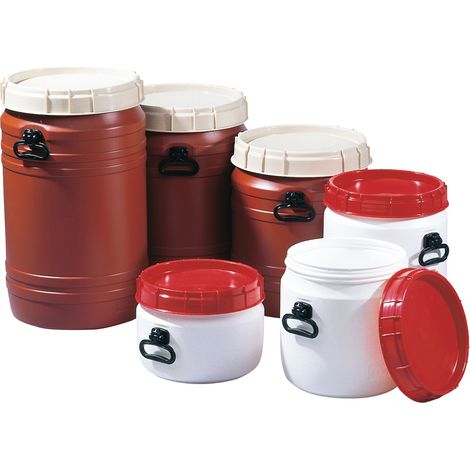 Weithalsfass 64 l braun mit beigem Deckel - 6943-91-971 (1/2)