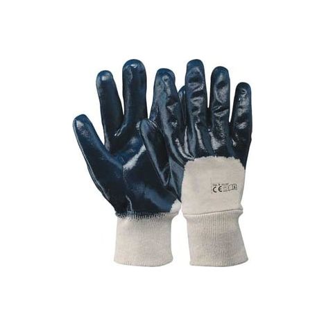 GUANTO COTONE/IMPREGNATO NBR CON POLSINO Tg. 9 - 12 paia