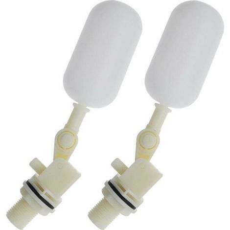 2pcs Robinet Boule de Vanne à Flotteur pour Aquarium Automatique 1/2 Pouce 20mm (1/4)