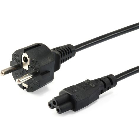 Equip Netzanschlusskabel Schukon. - IEC C5 StBu 1,80 sw Polybeutel