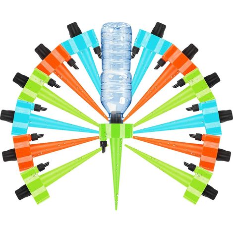 Kit de riego por goteo, sistema de riego por goteo, juego de 12 piezas, riego automático para plantas de interior, balcón, jardín interior, patio, terraza, plantas en macetas