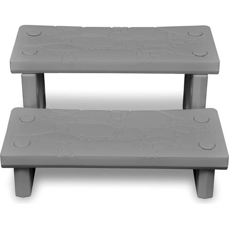Maison Exclusive - Escalones para bañera de hiromasaje gris