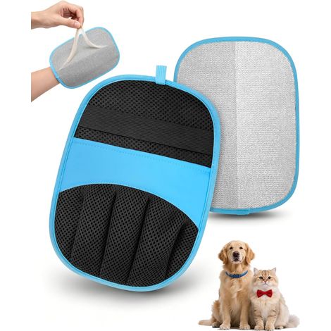 Lot de 2 Gant Anti Poils Animaux – Gant Électrostatique à Paume Antistatique pour Chats & Chiens, Taille Universelle, Réutilisable Gant Ramasse Poils – Canapé, Tapis, Siège Auto, Vêtements (1/5)