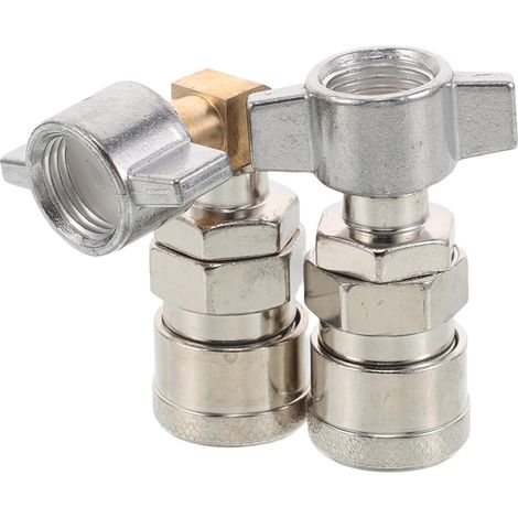 2 Pièces Coupleur Rapide pour Compresseur Air Adaptateur Pneumatique Haute Pression Raccords de Tuyau Industriels pour Camion et Outils Pneumatiques (1/5)