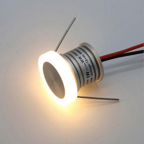 Spot LED encastrable étanche IP65, idéal pour les escaliers de jardin, 12 V, 1 W, 6000 K (1/5)