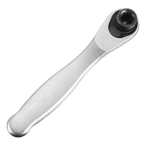 MINKUROW Jyving Rápida Mini Llave De Carraca 72 Dientes 1/4''Torque Llave De Carraca Llave De Bocas De Un Solo Extremo Para Vehículo Bicicleta Reparación De Bicicletas (1/4)