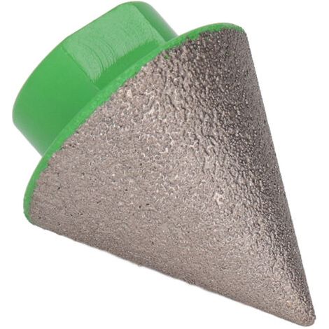 Fresa de diamante para biselar, ángulo de 60°, grano 80, para cerámica y mármol. (1/5)