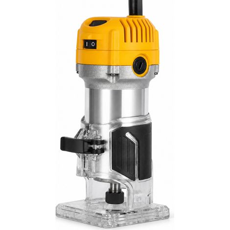Adjustable Electric Wood Trimmer for Woodworking Yellow (1/5)