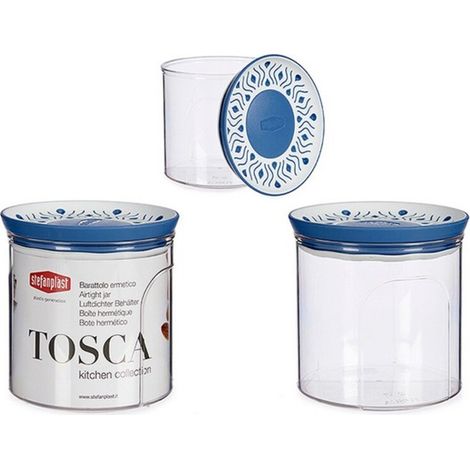 STEFANPLAST Barattolo tondo Tosca 0,7Lt Palace Blue (1/2)