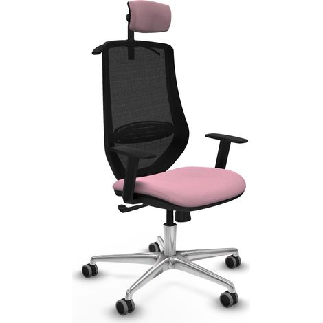 piqueras-y-crespo Mardos silla de oficina rosa ergonómica