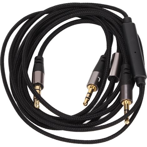 Câble de remplacement 3.5mm vers double 2.5mm pour casque Master Tracks HD V8 V10 V12 X3 (1/5)