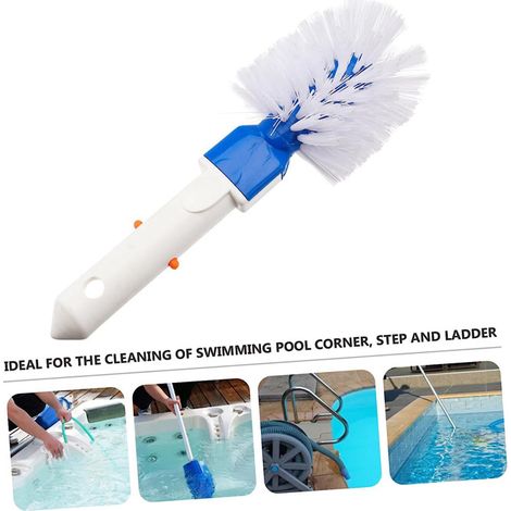 Brosse d’angle R9Z3 pour piscine – Nettoyage manuel des gouttières et recoins – Accessoire de lavage haute pression