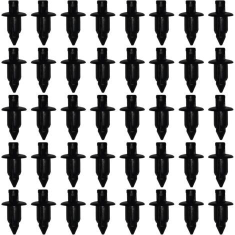 Rivets en plastique, clips de fixation automobile, 50 clips de fixation de carrosserie pour Yamaha/Suzuki/Kawasaki/Forza, clips de carénage en plastique, trou de 6 mm (1/5)