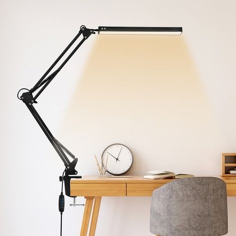 SWANEW Lampada da scrivania a LED 10w lampada da tavolo flessibile Light Light Light Light Dimmeble 3 Temperature di colore. 10 livelli di luminosità per lavoro. apprendimento della lampada architetto (1/5)