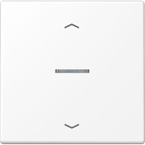 JUNG HOME Pulsador simple, con símbolos de flecha, con guía de luz, Duroplast lacado, Serie LS, schneeweiß matt BT LS 17101 P WWM
