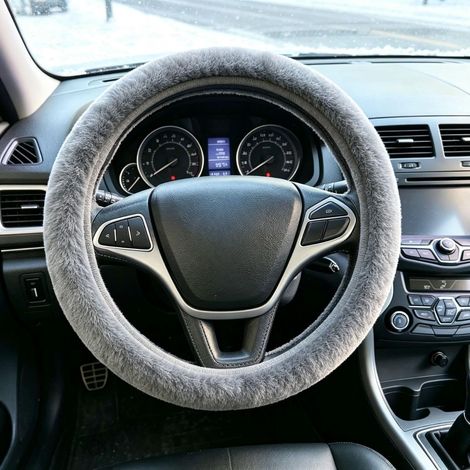 Car steering wheel cover - Diameter: 36-39 cm - For winter (1/5)