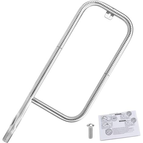 52CM 41862 Brûleur de gril pour Weber Q200 Q220 Q2000 Q2200 396000 396001 396002, Pièce de rechange de brûleur de gril en acier inoxydable pour Weber 566002 53060001 54060001, 69956 60041