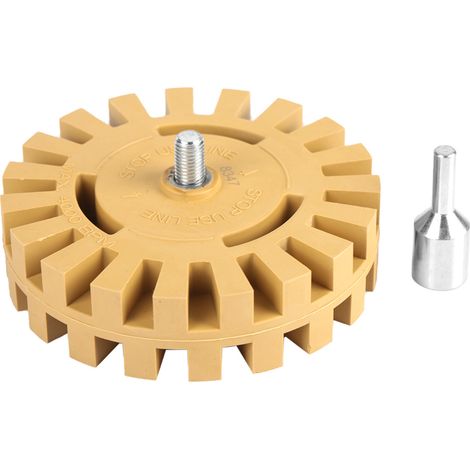Ortviai Disque abrasif en caoutchouc à dents en zigzag 100 mm (4 po) pour polissage automobile sans rayures (1/5)
