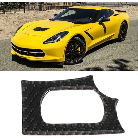 Dekorativer Carbonfaser-Aufkleber für die Zündschaltertafel der Chevrolet Corvette C6 (2005–2007) (1/5)