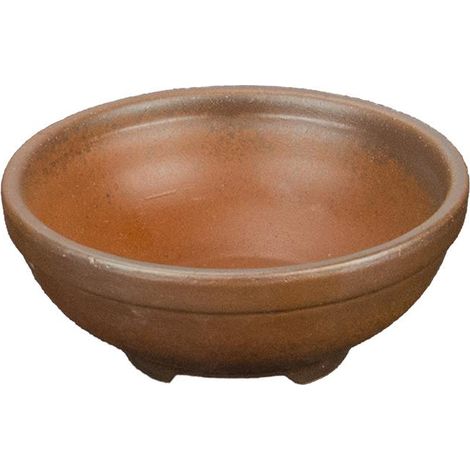 Vaso per bonsai rotondo in gres 8,5x8,5x3 cm - ZX5 (1/3)