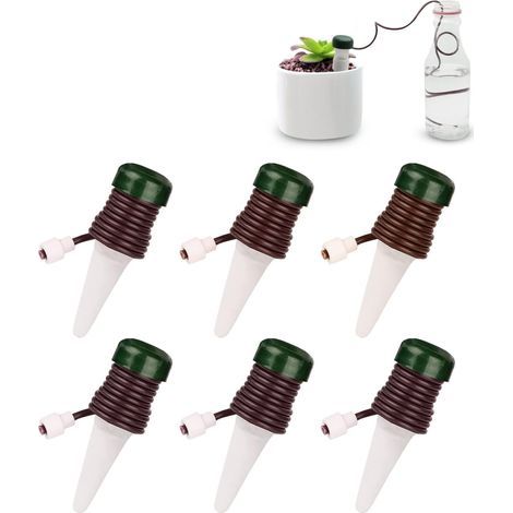 6 Pièces Distributeur d'eau pour Plantes D'intérieur, Appareil D'arrosage Automatique, Distributeur d'eau Automatique pour Plantes Et Fleurs (1/5)